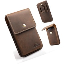 Leather Phone Holster for Belt,Flip Cell Phone for - £58.50 GBP