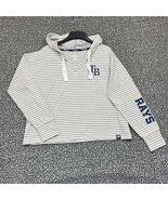 Tampa Bay Rays Hoodie Women Medium Striped Fanatics Pullover Long Sleeve... - $527.87 MXN