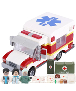 Ambulance Military Armored Car Building Blocks Solider Figures Toys Weap... - $14.99