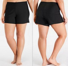 Island Escape Plus Size Swim Shorts Women&#39;s, Size 22W Black NWOT - £11.55 GBP