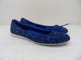 Reebok Women&#39;s Slip On Flat Casual Shoe Blue Black Size 7M - £17.07 GBP