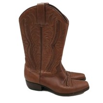 Guess George&#39;s Marciano Cowgirl Boots Vintage Western Cowboy Sz 7 Brown Leather - £71.62 GBP