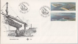 ZAYIX South Africa 504a FDC New Harbors pair Shipping Ships 080722SM11 - £2.35 GBP
