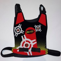 Nerf Dart Tag Target Wearable Chest Shield Red Black Vest Adjustable - £10.27 GBP