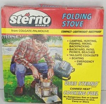 Vintage Sterno Outdoor Folding Camp Stove Compact Camping Picnic Tailgating - £14.00 GBP