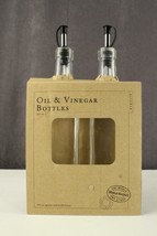 MODERN NEW Kitchenware OIL &amp; VINEGAR Bottles World Market 19.3 OZ Kitche... - £11.36 GBP