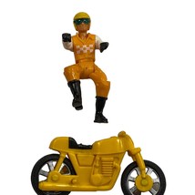 Fisher Price Adventure People Motorcycle Team Rider &amp; Yellow Bike Set - $17.28