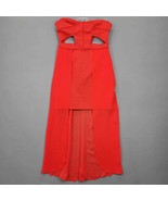 Silence Noise Womens Dress Maxi Size 8 Red Stretch Strapless Cutout Laye... - £10.24 GBP