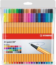 Set Of 40, Multicolored, Stabilo Point 88 Wallets. - £31.35 GBP