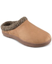 Haggar Men&#39;s Rolled Collar Fleece-Lined Clogs in Tan-Large 9.5-10.5 - £17.20 GBP