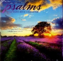 2014 - Psalms 16 Month Wall Calendar - 12x12 - NEW - $5.99