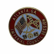 1985 Atlanta Georgia Imperial Council Masonic Shriner Freemason Lapel Ha... - $7.95