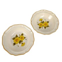Set of 2 Mikasa Japan SUNNY SIDE 10&quot; Serving Bowls c1977 Garden Club Sto... - $29.03