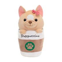 Fiesta Plush Toy Pupuccinos  9 Inch Dog Cup Plush New with Tag - $14.98