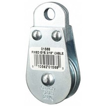 Pulley Block, Wire Rope, 3/16 In Max Cable Size, 525 Lb Max - $32.99