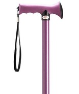 HARVY Light Pink Ergonomic Rubber Grip Handle Aluminum Adjustable Shaft ... - £35.09 GBP