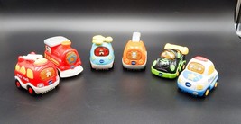 Vtech Go! Go! Smart Wheels Lights and Sounds Vehicles Lot of 6 Firetruck... - $24.99