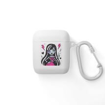 Goth Girl Portrait AirPods Case | Cute Monster Girl Illustration - $21.99