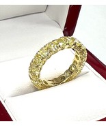 Authenticity Guarantee 
6.13 Ct Oval Cut Fancy Yellow Diamond Wedding Fu... - £7,574.05 GBP