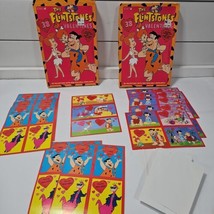 Flintstones Valentine Greeting Cards Boxes 75+ CLEO USA Made New Vtg - £15.44 GBP