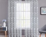 95&quot; Long Floral Print Curtain Panel Drapes For Living Room Light Filtering - $33.92