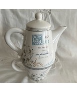 Vtg Faithful Journey Tea Pot w Cup Matthew 19:26 With God All Things Pos... - €14,51 EUR