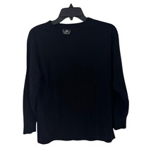 Men’s Black Long Sleeve T-Shirt Size M Basic Plain Crew Neck Casual Tee Top - $16.53