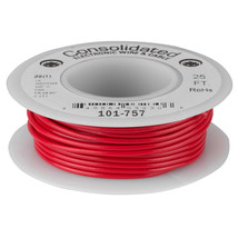 Consolidated 22 AWG Red Solid Hook-Up Wire 25 ft. - $23.99
