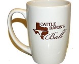 Cattle Baron&#39;s Ball Coffee Latte Mug Reliant Energy NRG Company Texas - £23.77 GBP