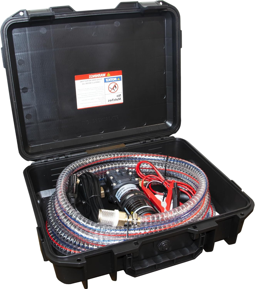 12V Fuel Transfer Pump Set, Moves up to 122 Gallons of Gas or Diesel per... - $167.18