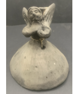 Mexican Oaxaca Black Angel Bell Candleholder Clay Pottery Vintage - $273.08 MXN