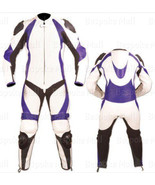 New Men&#39;s Motorcycle Cowhide Leather One Piece Suit Speed Hump Safety Pa... - $399.99