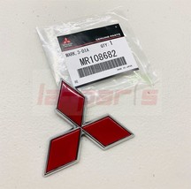 GENUINE MITSUBISHI LANCER EVO6 TOMMI MAKINEN CP9A REAR RED DIAMOND EMBLEM - $59.40