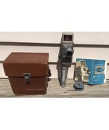 Vtg handheld bell &amp; howell 8mm movie camera electric eye carry case manu... - $58.79