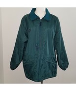 Columbia Sportswear Green Jacket Coat Nylon Full Zip Fleece Lined Women&#39;... - £27.21 GBP