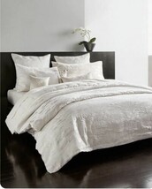 Donna Karan SeductionCollection Ivory King Duvet 1pc Euro Sham NIP $785 - $395.70