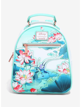 Loungefly Disney Mulan Cri-Kee &amp; Mulan Lotus Mini Backpack - £74.78 GBP