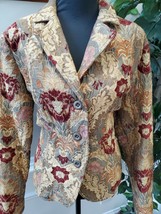 ELCC Women&#39;s Multicolor Rayon &amp; Polyester Long Sleeve Casual Button Coat Size L - $50.00