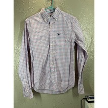 American Eagle Mens Button Up Long Sleeve Classic Fit Check Shirt Size XS - $409.56 MXN