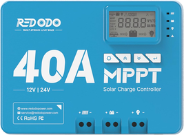 12V/24V DC Input Solar Charge Controller with Built-In Bluetooth Module,... - $307.46