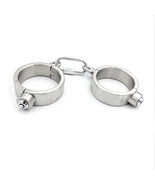 Stainless Steel Press Lock Handcuffs Gear - $1,406.65 MXN