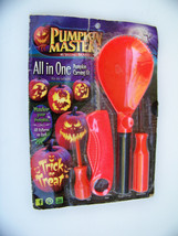 Pumpkin Masters, All In One Halloween Carving Kit, 8 Patterns &amp; 4 Jumbo Tools - £7.15 GBP