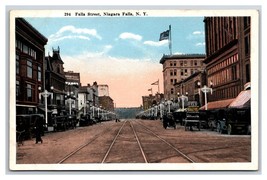 Falls Street View Niagara Falls New York NY UNP WB Postcard Q23 - £2.32 GBP