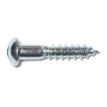 #10 x 1&quot; Zinc Plated Steel Phillips Round Head Wood Screws WSRS-191 (30 pcs.) - £8.32 GBP