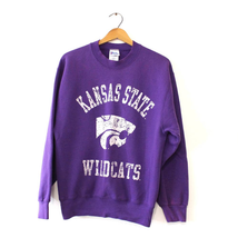 Vintage Kansas State University Wildcats Sweatshirt Medium - £52.58 GBP