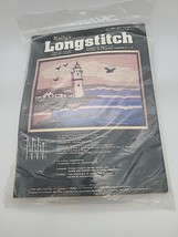 NOS Vtg &#39;81 Kelly&#39;s Longstitch Needlepoint Kit 1006 Light House Phare Pe... - $27.50