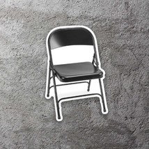 Folding Chair Vinyl Sticker 4&quot;&quot; Tall Includes Two Stickers New - £9.32 GBP