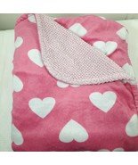 Garanimals Baby Blanket Hearts Sherpa Pink White Security Lovey soft plu... - $599.50 MXN