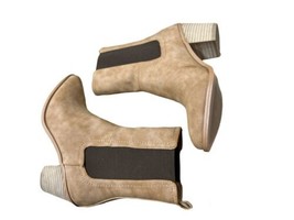 DV Dolce Vita Womens Freeda Chelsea Booties Size:6.5 Color:Tan - £59.37 GBP