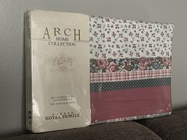 NEW Vintage Cannon Royal Family Twin Flat Sheet Arch Home Colonial Star ... - $301.12 MXN